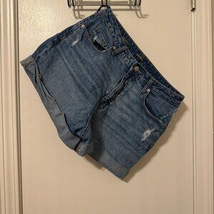 Wild Fable Super High Rise Rolled Cuff Jean Shorts